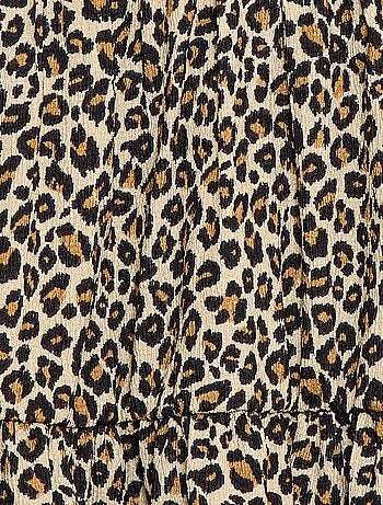 Robe en maille ajourée sur les côtés