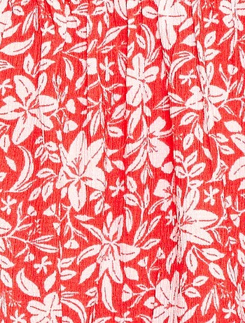 Robe en maille ajourée sur les côtés