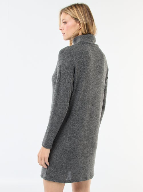 Robe en maille avec col montant - Kiabi