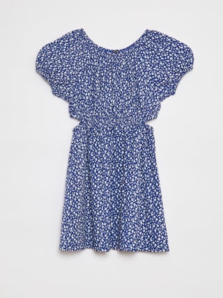 Robe en maille crêpe imprimée