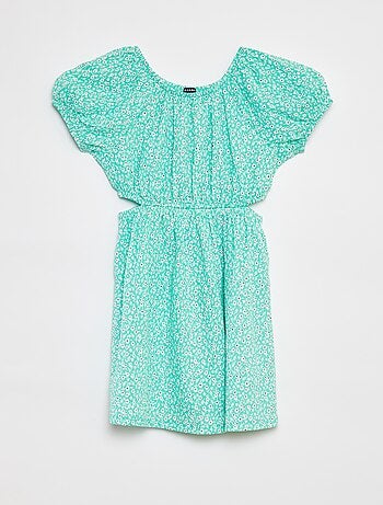 Robe en maille crêpe imprimée