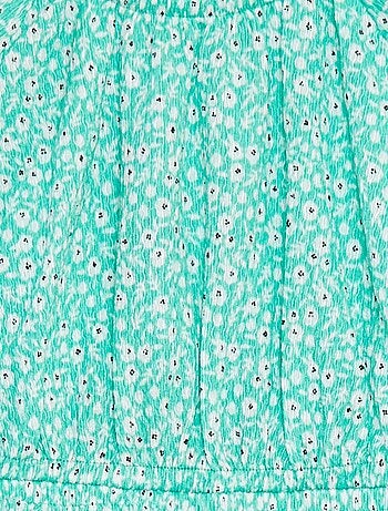 Robe en maille crêpe imprimée