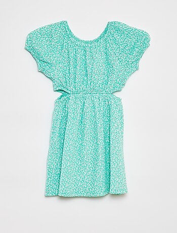 Robe en maille crêpe imprimée