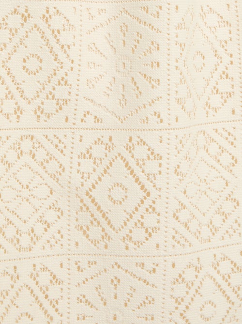 Robe en maille crochet avec bretelles non réglable - Kiabi