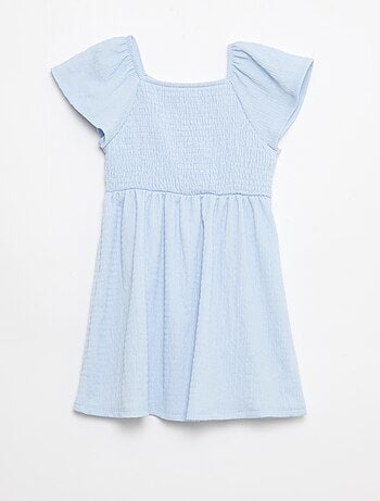 Robe en maille gaufrée uni