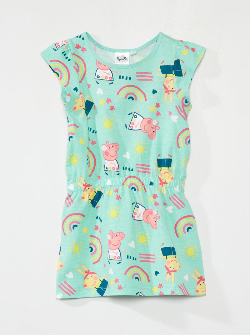 Robe en maille jersey 'Peppa Pig' Bleu - Kiabi