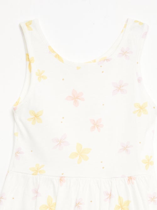 Robe en maille légère fine bretelles all-over en coton - Kiabi