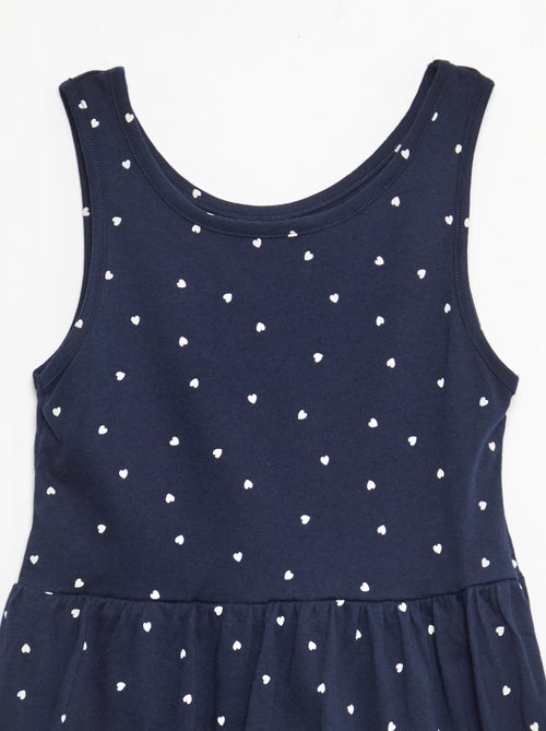 Robe en maille légère fine bretelles all-over en coton - Kiabi