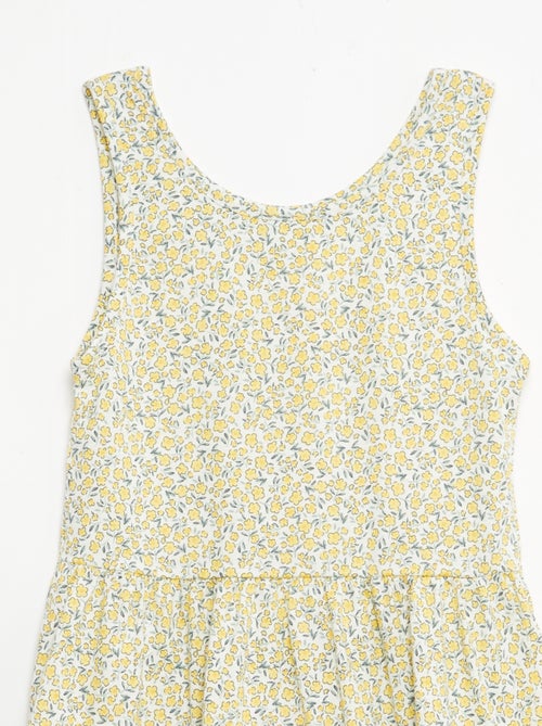 Robe en maille légère fine bretelles all-over en coton - Kiabi