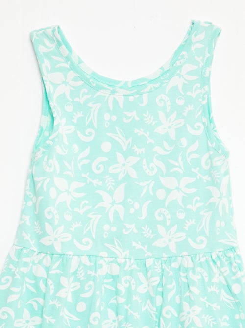 Robe en maille légère fine bretelles all-over en coton - Kiabi