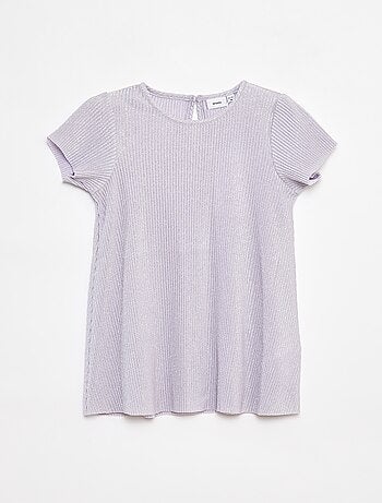 Robe en maille lurex texturée