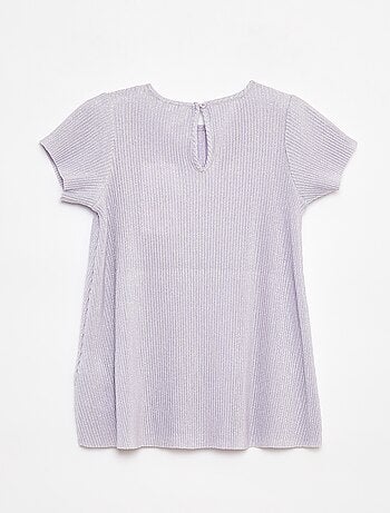 Robe en maille lurex texturée