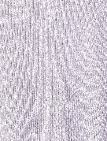 Robe en maille lurex texturée