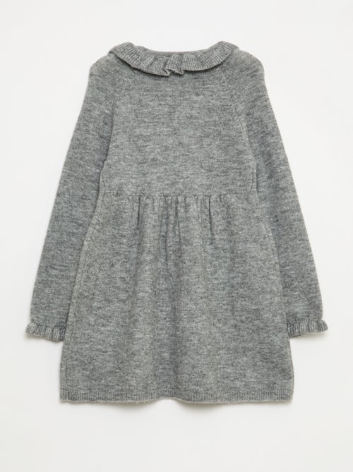 Robe en maille mousseuse 'Noël' avec collerette - Kiabi