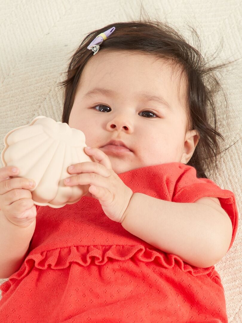 Robe En Maille Pointelle Avec Bloomer Rouge Cayenne Kiabi