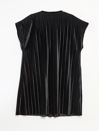 Robe en maille velvet avec gros nœud