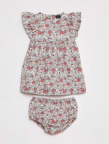 Robe en popeline + culotte - 2 pièces