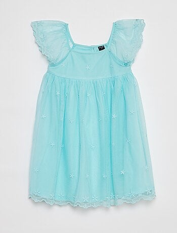 Robe en tulle brodée