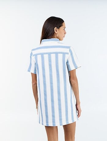 Robe en twill coupe courte