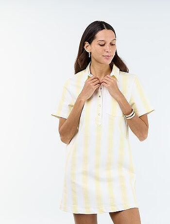 Robe en twill coupe courte