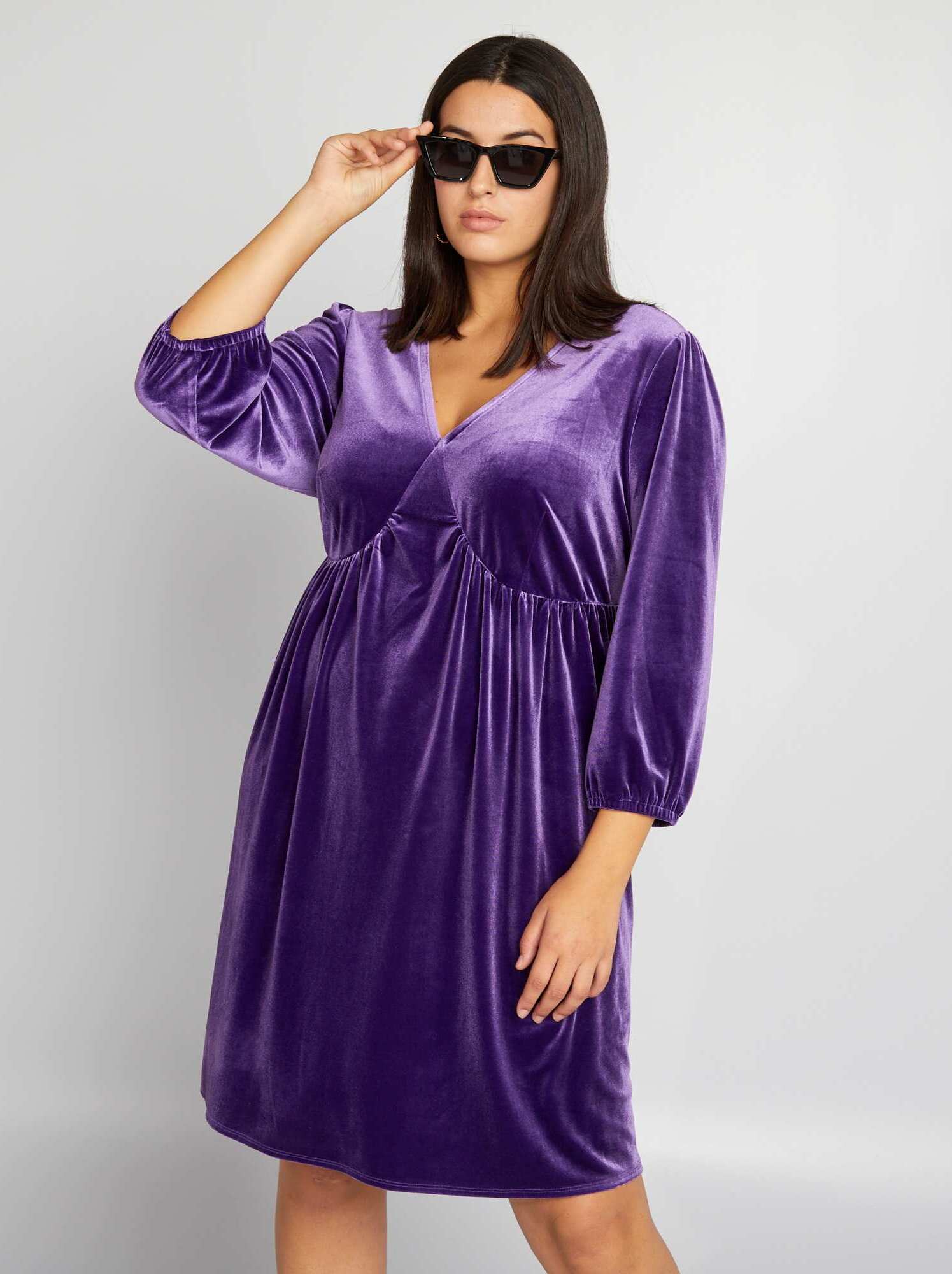 Robe velours kiabi hotsell
