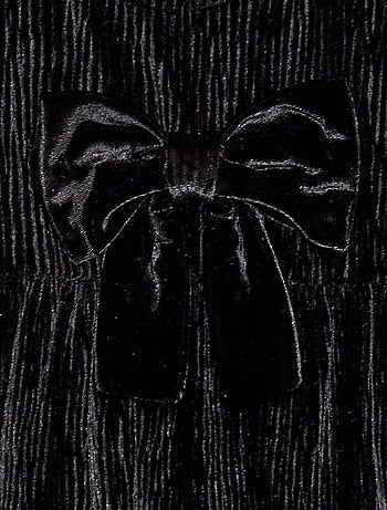 Robe en velours côtelée avec nœud fantaisie