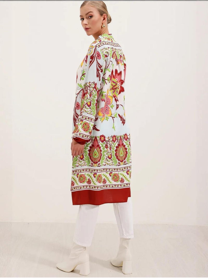 Robe en viscose à motifs bdart Rouge bordeaux - Kiabi