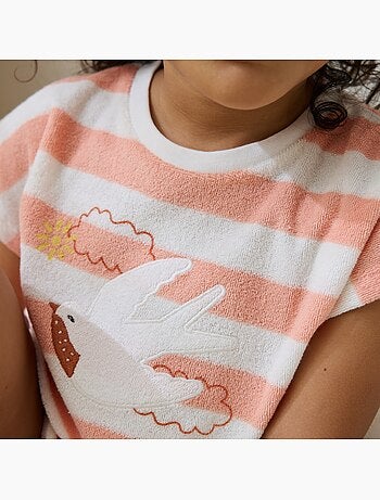 Robe enfant en éponge + headband honfleur