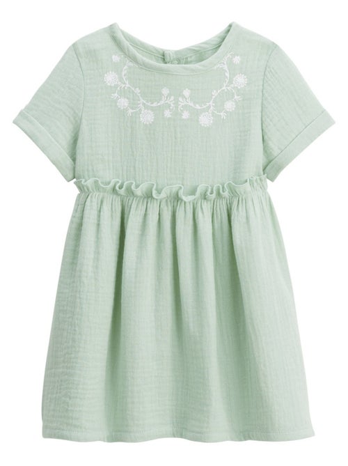 Robe enfant en gaze de coton Arya - Kiabi