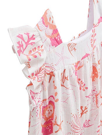 Robe enfant en gaze de coton bahamas