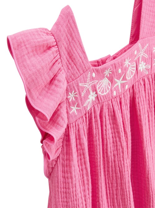 Robe enfant en gaze de coton bahamas - Kiabi