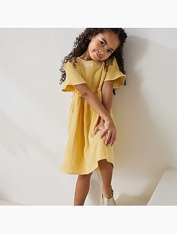 Robe enfant en gaze de coton camila