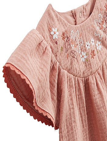 Robe enfant en gaze de coton mindanao