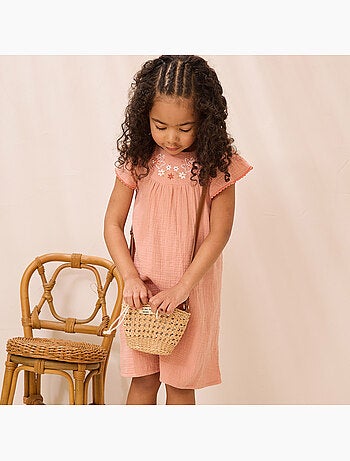 Robe enfant en gaze de coton mindanao