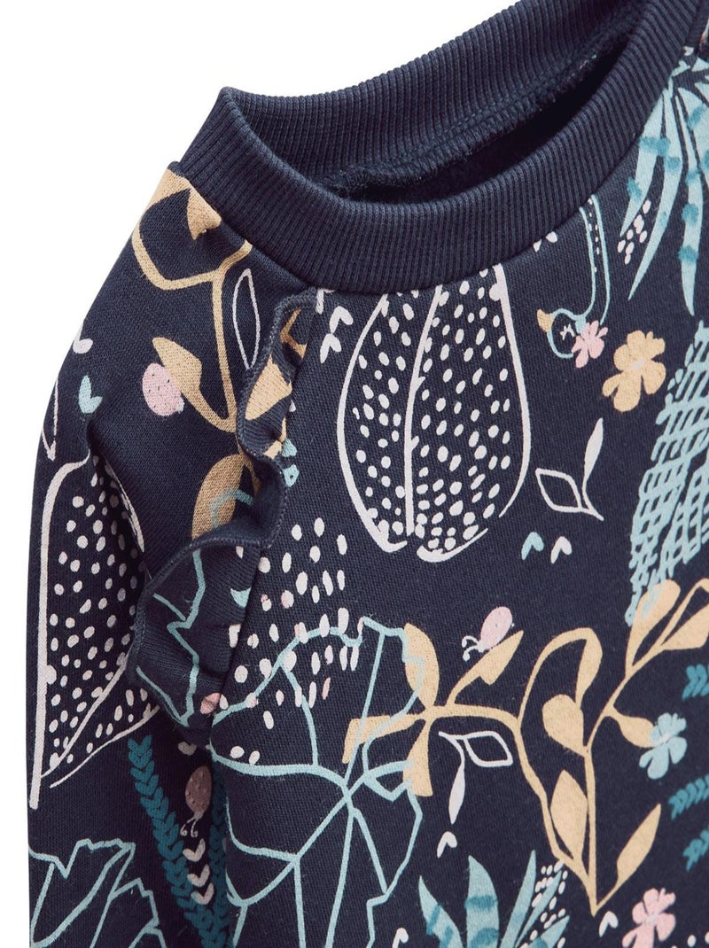 Robe enfant en molleton Holamuchacha Bleu - Kiabi