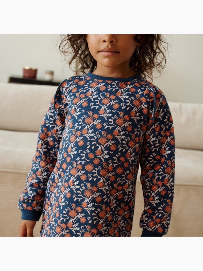Robe enfant en molleton ollie Bleu - Kiabi