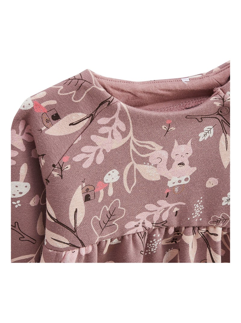 Robe enfant en molleton sora Rose - Kiabi