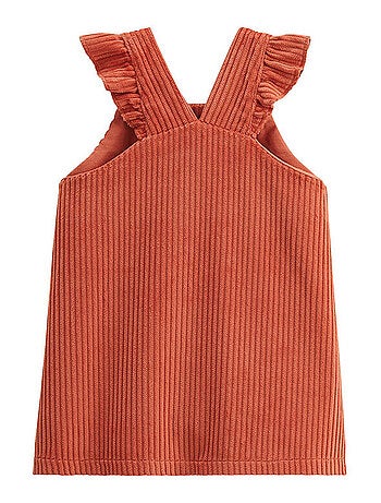 Robe enfant en velours côtelé manouk