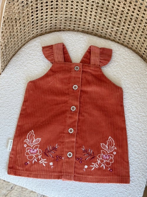 Robe enfant en velours côtelé manouk - Kiabi