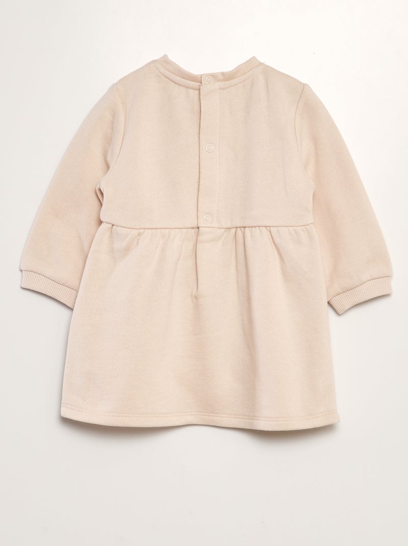 Robe évasée en molleton Rose pâle - Kiabi
