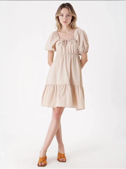 Robe évasée en popeline bdart - Kiabi Robe évasée en popeline bdart - Kiabi