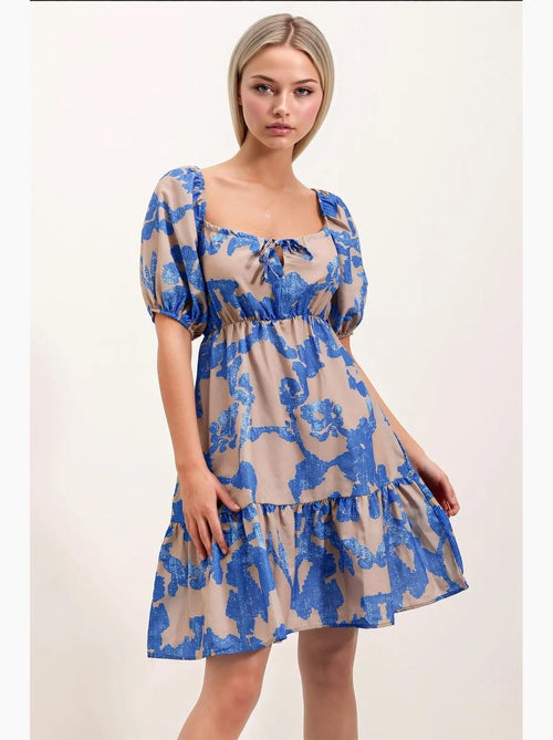 Robe évasée en popeline bdart - Kiabi Robe évasée en popeline bdart - Kiabi