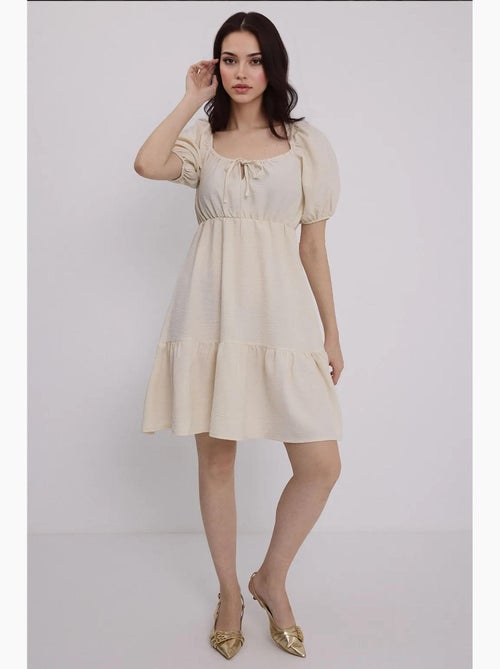 Robe évasée en popeline bdart - Kiabi Robe évasée en popeline bdart - Kiabi