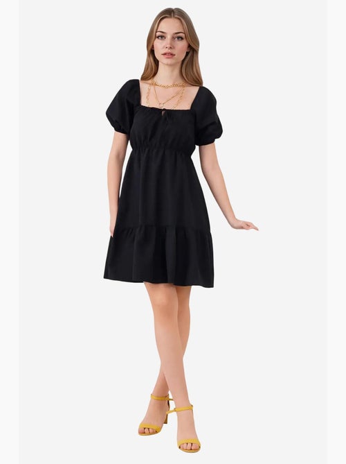Robe évasée en popeline bdart - Kiabi Robe évasée en popeline bdart - Kiabi