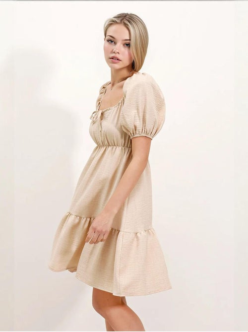 Robe évasée en popeline bdart - Kiabi Robe évasée en popeline bdart - Kiabi