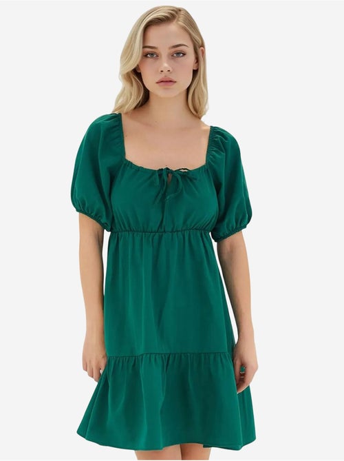 Robe évasée en popeline bdart - Kiabi Robe évasée en popeline bdart - Kiabi