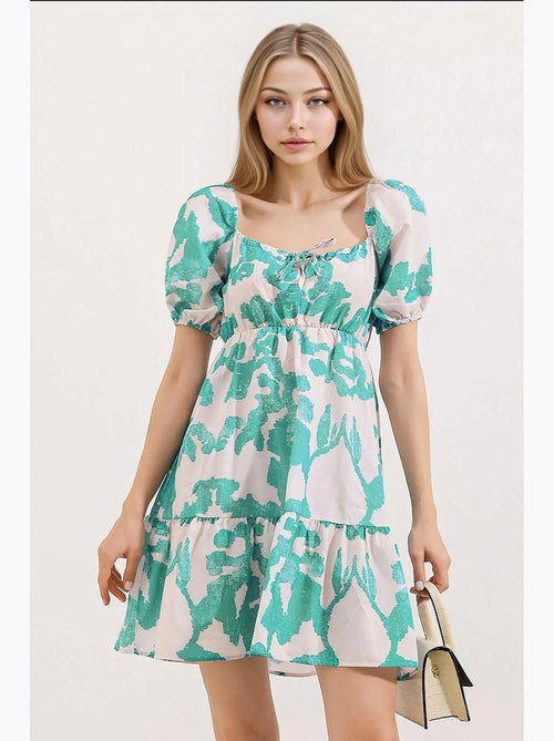 Robe évasée en popeline bdart - Kiabi Robe évasée en popeline bdart - Kiabi