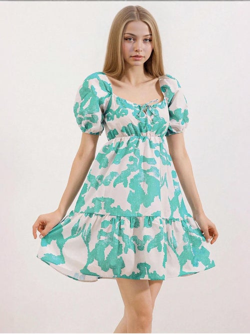 Robe évasée en popeline bdart - Kiabi Robe évasée en popeline bdart - Kiabi