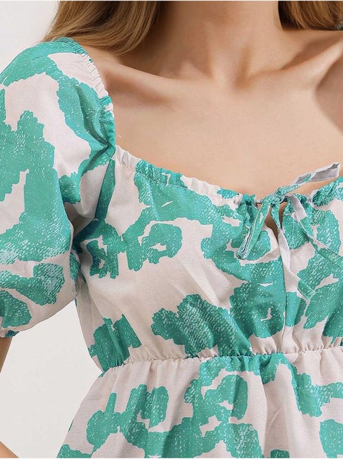 Robe évasée en popeline bdart - Kiabi Robe évasée en popeline bdart - Kiabi