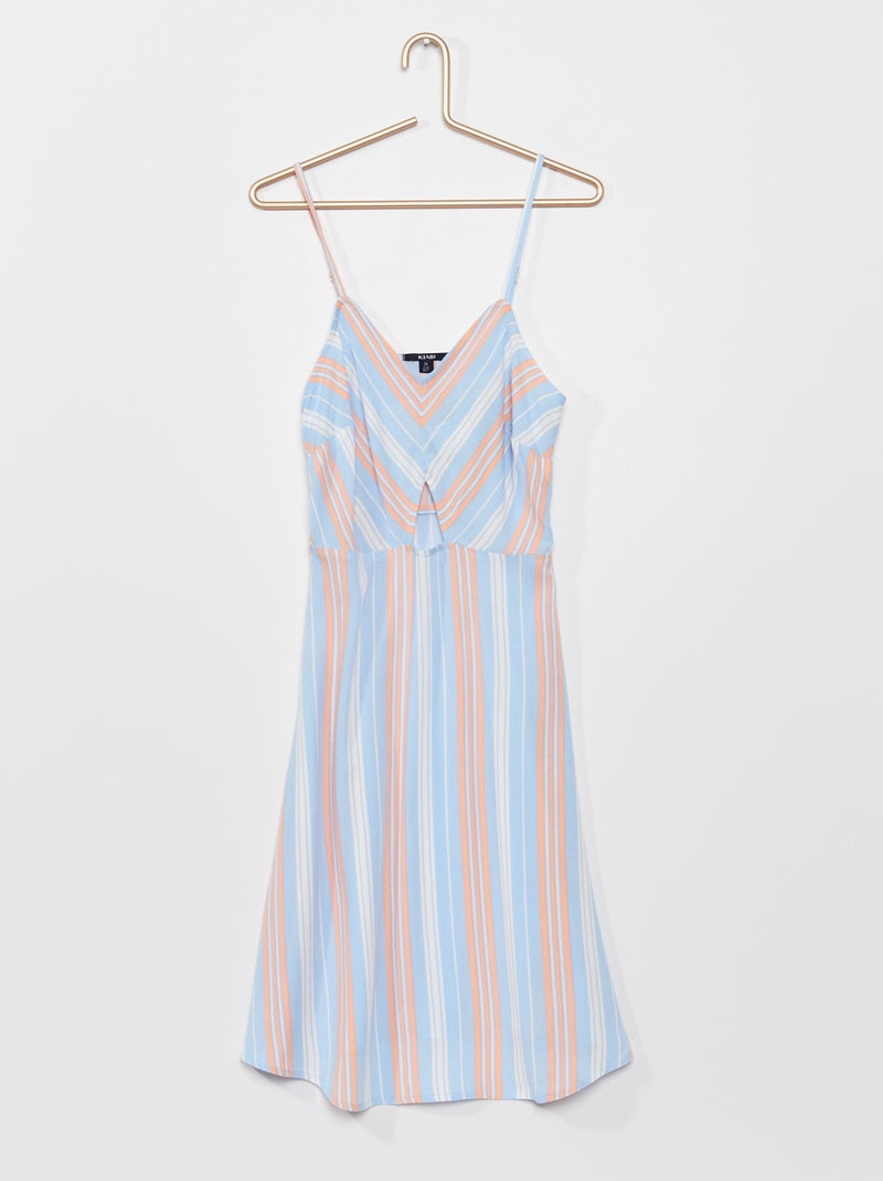 Robe fantaisie fluide et légère Bleu - Kiabi